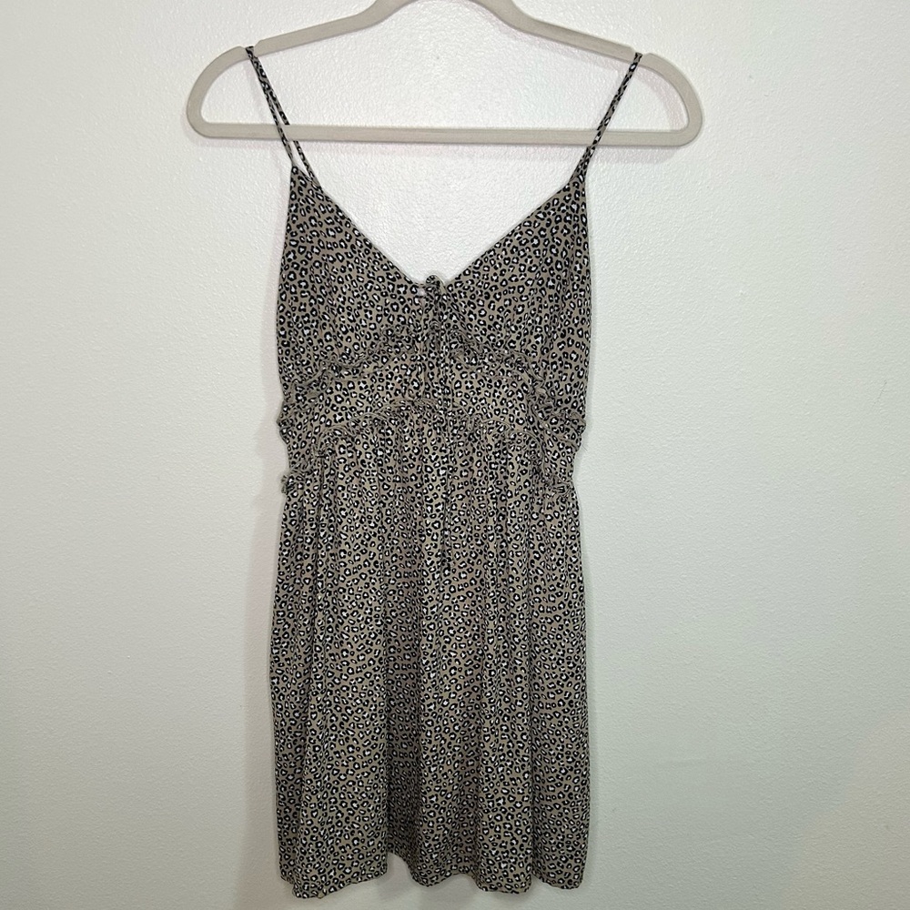Altar'd state Leopard Print Spaghetti Strap babydoll style Dress